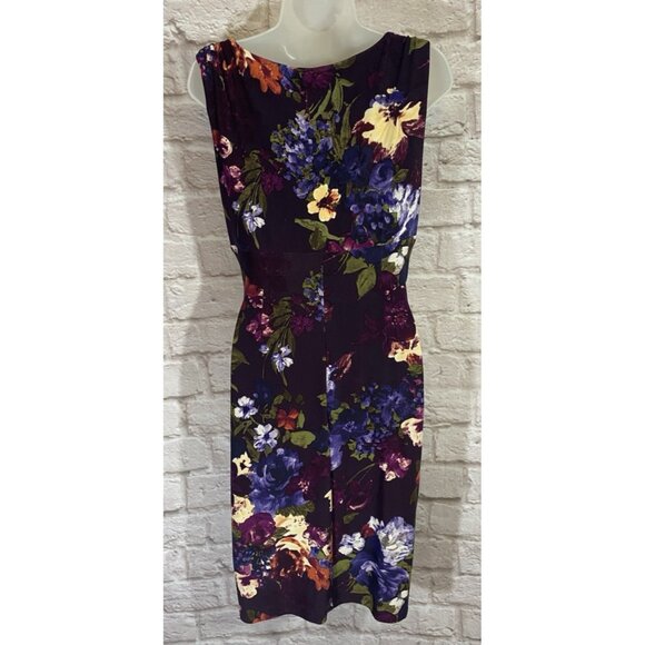 Ralph Lauren Dress 8 Floral Wrinkle Free Packable Travel Feminine Stretch 43 - Picture 6 of 9